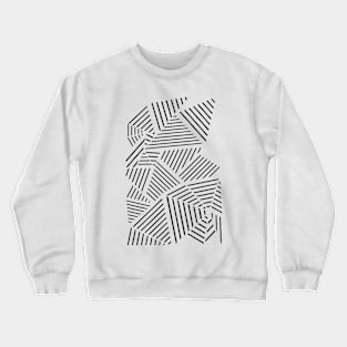Ab Linear Zoom White Crewneck Sweatshirt